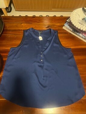 Ann Taylor Navy Sleeveless Tank